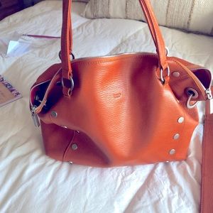 Hammett warm burnt orange leather purse. New! Sale price firm.